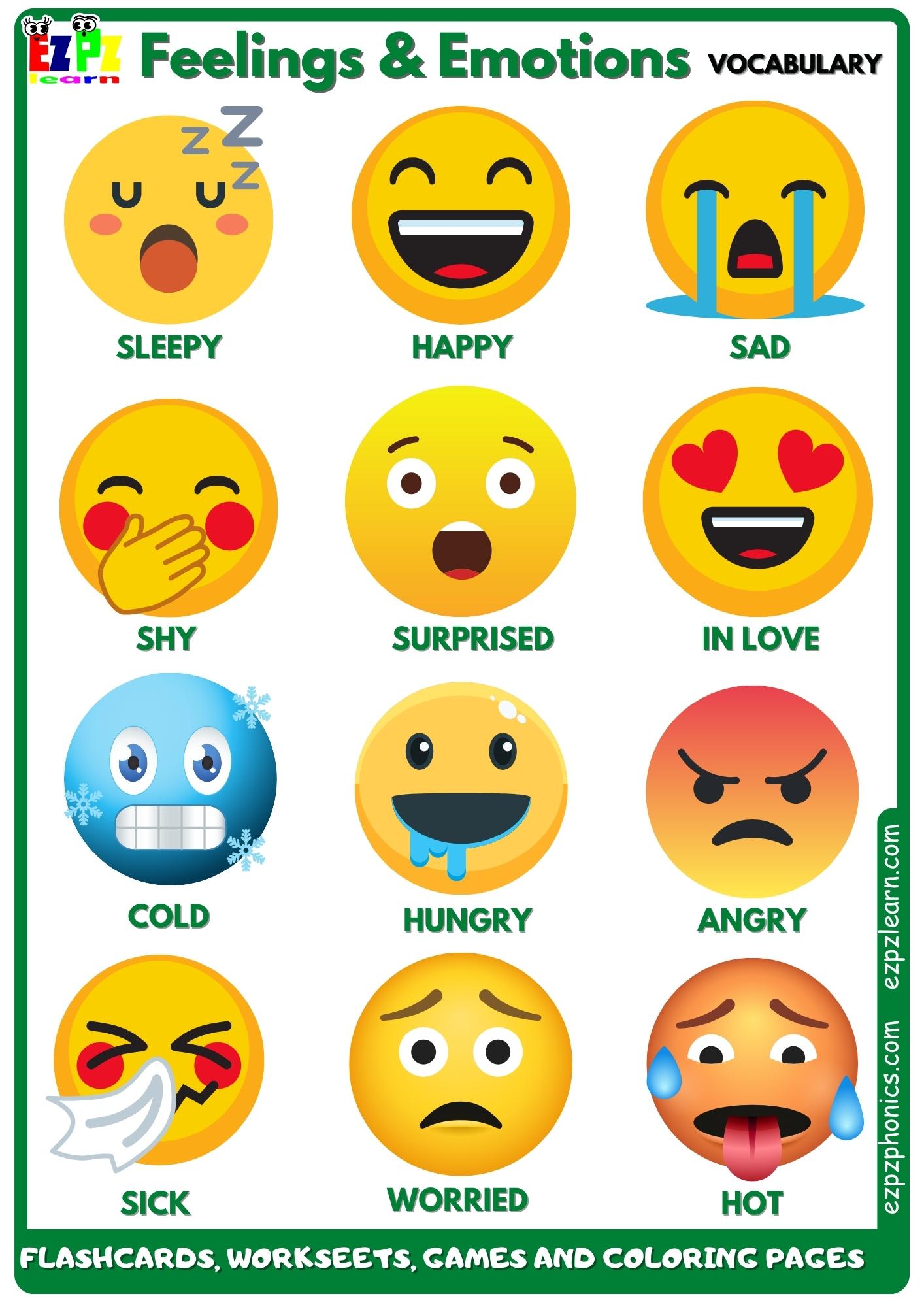  Feelings - Ezpzlearn.com